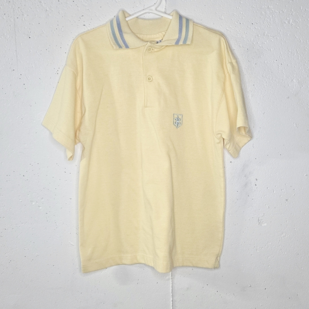 Pastel Yellow Kids Vintage Polo